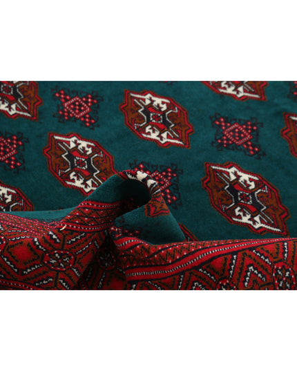 Bokhara 6' 2" X 9' 7" Hand Knotted Wool Rug 6' 2" X 9' 7" (188 X 292) / Green / Wool