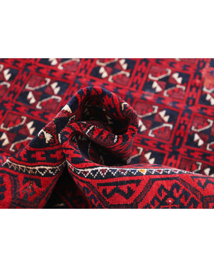 Bokhara 4' 7" X 7' 7" Hand Knotted Wool Rug 4' 7" X 7' 7" (140 X 231) / Red / Wool