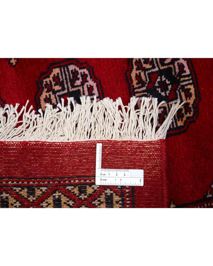 Bokhara 12' 2" X 17' 0" Hand Knotted Wool Rug 12' 2" X 17' 0" (371 X 518) / Red / Wool