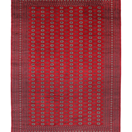 Bokhara 12' 2" X 17' 0" Hand Knotted Wool Rug 12' 2" X 17' 0" (371 X 518) / Red / Wool