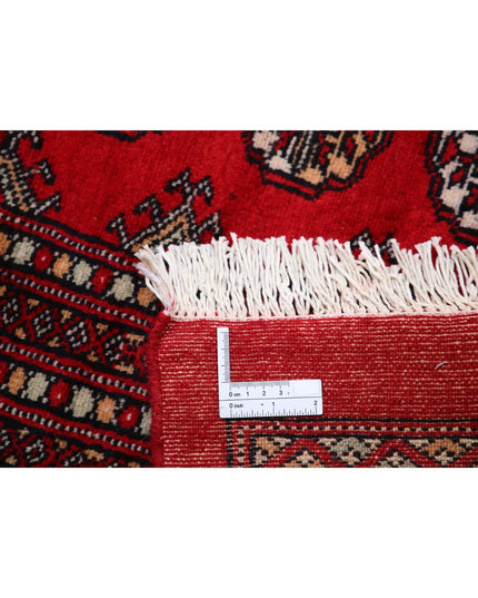 Bokhara 12' 1" X 17' 6" Hand Knotted Wool Rug 12' 1" X 17' 6" (368 X 533) / Red / Wool