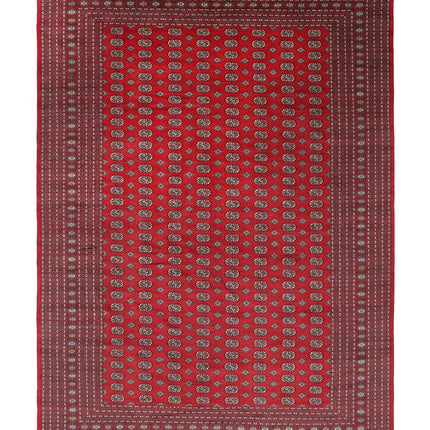 Bokhara 12' 1" X 17' 6" Hand Knotted Wool Rug 12' 1" X 17' 6" (368 X 533) / Red / Wool