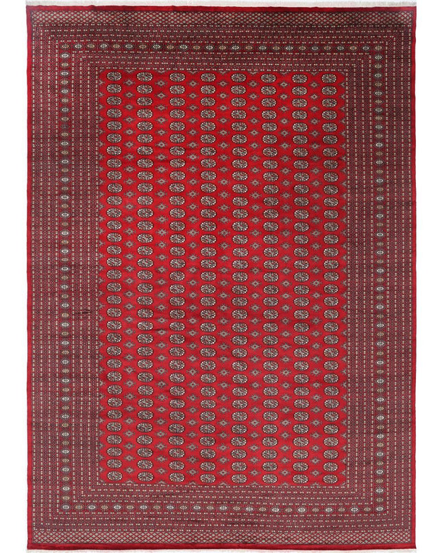 Bokhara 12' 1" X 17' 6" Hand Knotted Wool Rug 12' 1" X 17' 6" (368 X 533) / Red / Wool