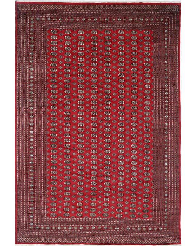Bokhara 12' 0" X 17' 11" Hand Knotted Wool Rug 12' 0" X 17' 11" (366 X 546) / Red / Wool