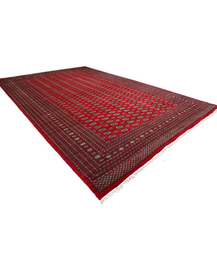Bokhara 12' 1" X 18' 11" Hand Knotted Wool Rug 12' 1" X 18' 11" (368 X 577) / Red / Wool