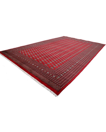 Bokhara 12' 1" X 18' 11" Hand Knotted Wool Rug 12' 1" X 18' 11" (368 X 577) / Red / Wool
