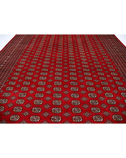Bokhara 12' 1" X 18' 11" Hand Knotted Wool Rug 12' 1" X 18' 11" (368 X 577) / Red / Wool