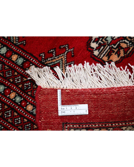 Bokhara 12' 1" X 18' 11" Hand Knotted Wool Rug 12' 1" X 18' 11" (368 X 577) / Red / Wool