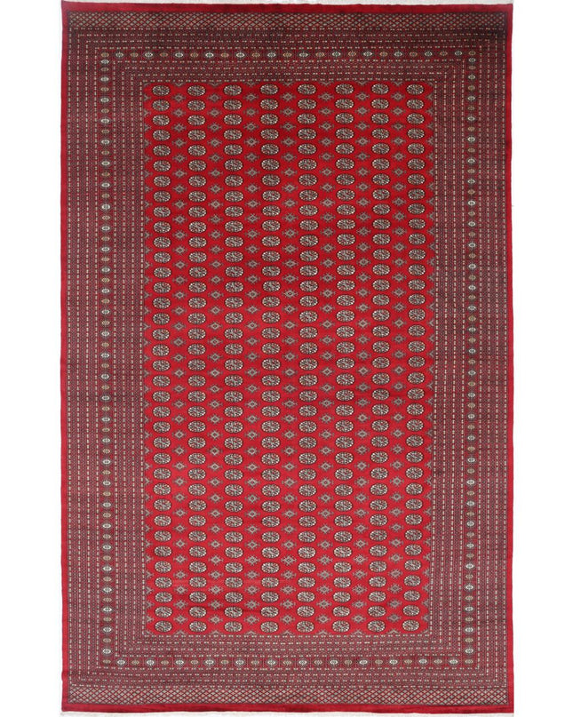 Bokhara 12' 1" X 18' 11" Hand Knotted Wool Rug 12' 1" X 18' 11" (368 X 577) / Red / Wool