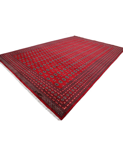 Bokhara 11' 11" X 17' 10" Hand Knotted Wool Rug 11' 11" X 17' 10" (363 X 543) / Red / Wool
