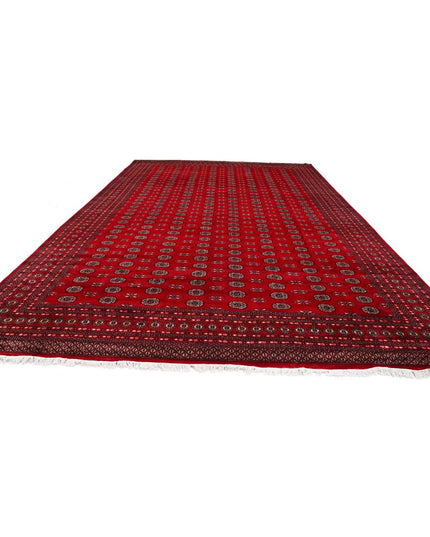 Bokhara 11' 11" X 17' 10" Hand Knotted Wool Rug 11' 11" X 17' 10" (363 X 543) / Red / Wool