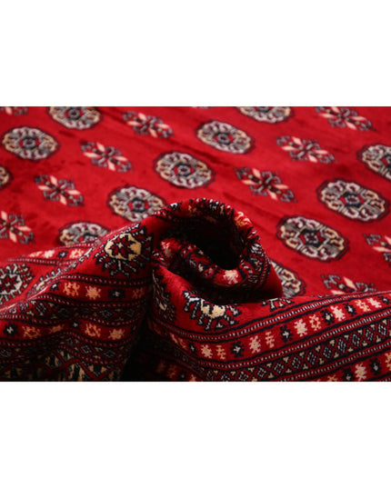 Bokhara 11' 11" X 17' 10" Hand Knotted Wool Rug 11' 11" X 17' 10" (363 X 543) / Red / Wool