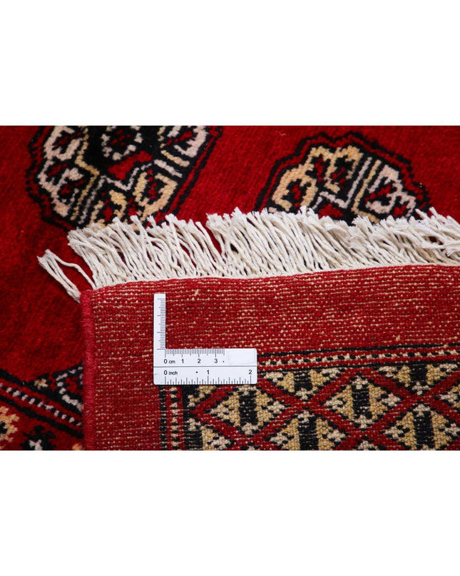 Bokhara 12' 3" X 17' 8" Hand Knotted Wool Rug 12' 3" X 17' 8" (373 X 539) / Red / Wool