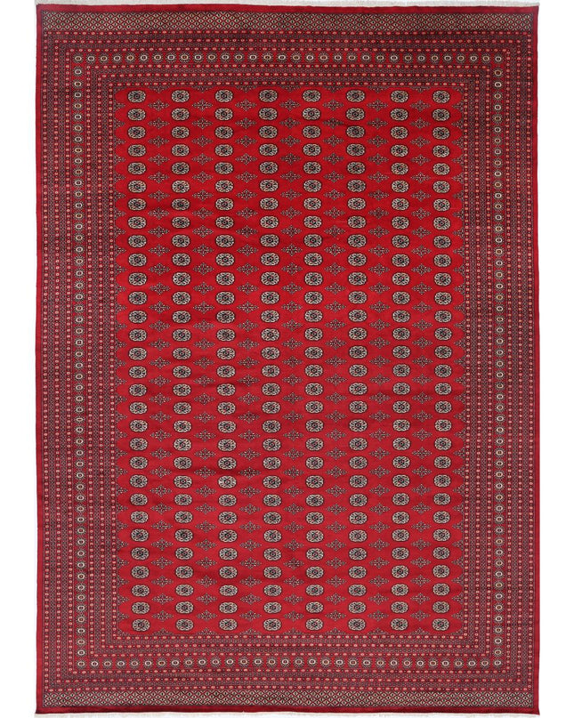 Bokhara 12' 3" X 17' 8" Hand Knotted Wool Rug 12' 3" X 17' 8" (373 X 539) / Red / Wool