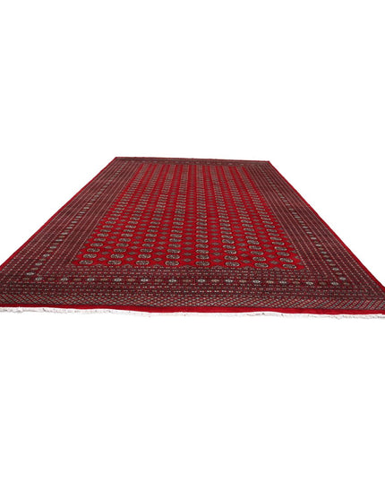 Bokhara 12' 1" X 17' 10" Hand Knotted Wool Rug 12' 1" X 17' 10" (368 X 543) / Red / Wool