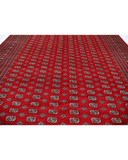 Bokhara 12' 1" X 17' 10" Hand Knotted Wool Rug 12' 1" X 17' 10" (368 X 543) / Red / Wool