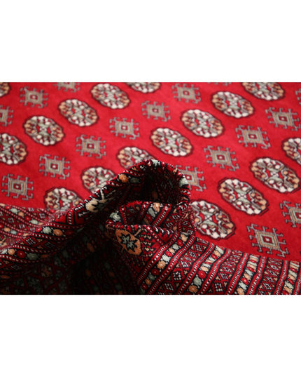 Bokhara 12' 1" X 17' 10" Hand Knotted Wool Rug 12' 1" X 17' 10" (368 X 543) / Red / Wool