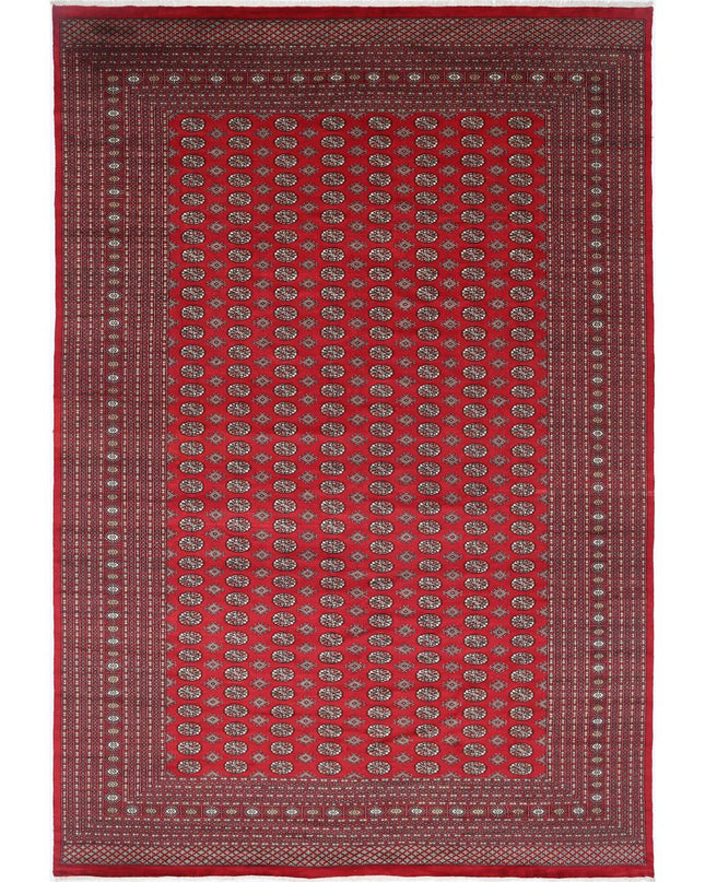 Bokhara 12' 1" X 17' 10" Hand Knotted Wool Rug 12' 1" X 17' 10" (368 X 543) / Red / Wool