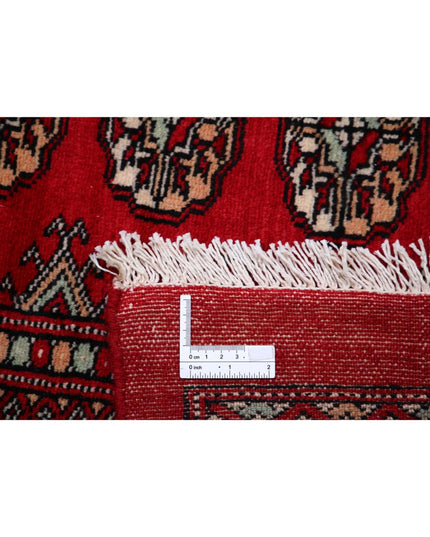 Bokhara 12' 0" X 17' 5" Hand Knotted Wool Rug 12' 0" X 17' 5" (366 X 531) / Red / Wool