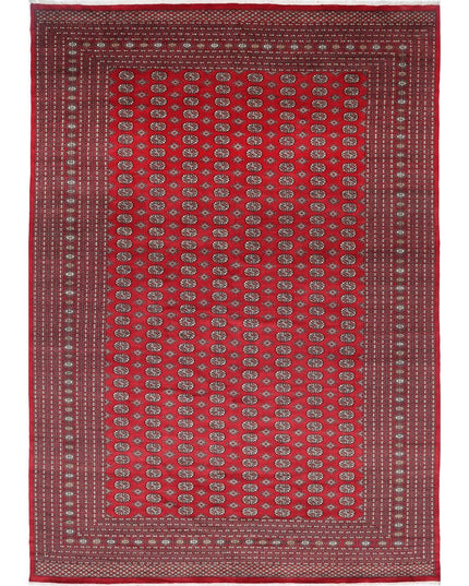 Bokhara 12' 0" X 17' 5" Hand Knotted Wool Rug 12' 0" X 17' 5" (366 X 531) / Red / Wool