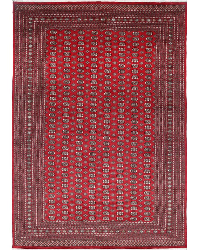 Bokhara 12' 0" X 17' 5" Hand Knotted Wool Rug 12' 0" X 17' 5" (366 X 531) / Red / Wool
