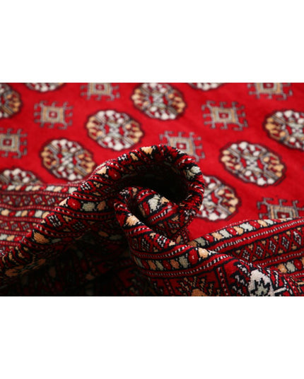 Bokhara 12' 0" X 17' 10" Hand Knotted Wool Rug 12' 0" X 17' 10" (366 X 543) / Red / Wool