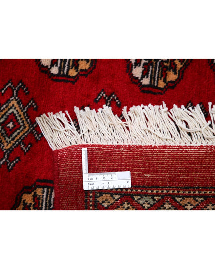 Bokhara 12' 0" X 17' 10" Hand Knotted Wool Rug 12' 0" X 17' 10" (366 X 543) / Red / Wool