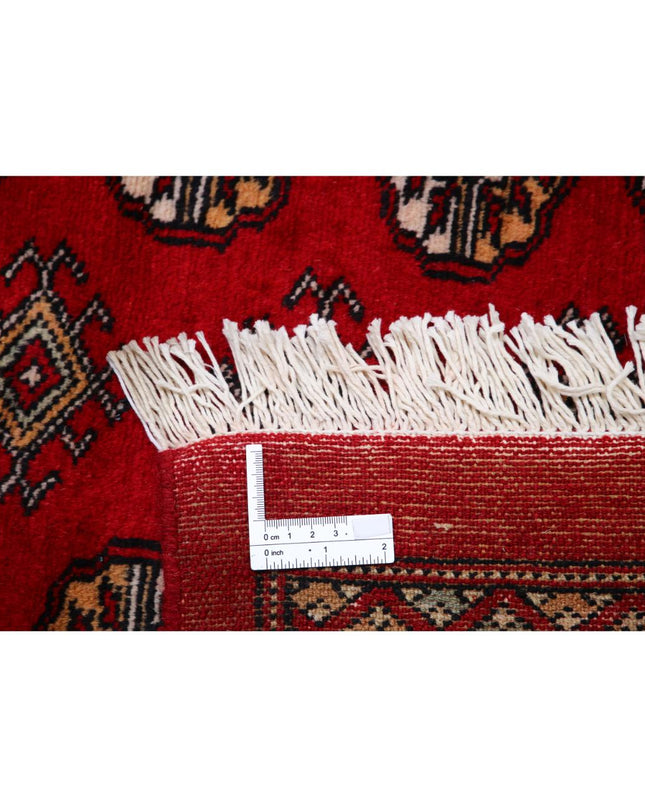 Bokhara 12' 0" X 17' 10" Hand Knotted Wool Rug 12' 0" X 17' 10" (366 X 543) / Red / Wool