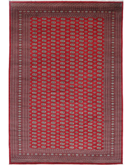 Bokhara 12' 0" X 17' 9" Hand Knotted Wool Rug 12' 0" X 17' 9" (366 X 541) / Red / Wool