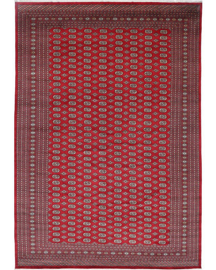 Bokhara 12' 0" X 17' 9" Hand Knotted Wool Rug 12' 0" X 17' 9" (366 X 541) / Red / Wool
