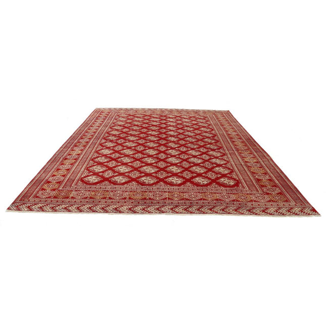 Bokhara 10' 1" X 11' 11" Wool Hand-Knotted Rug 10' 1" X 11' 11" (307 X 363) / Red / Red