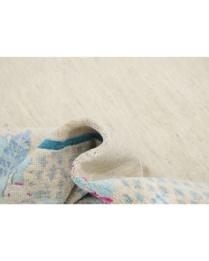 Chinese 8' 1" X 9' 7" Hand Knotted Wool Rug 8' 1" X 9' 7" (246 X 292) / Brown / Wool