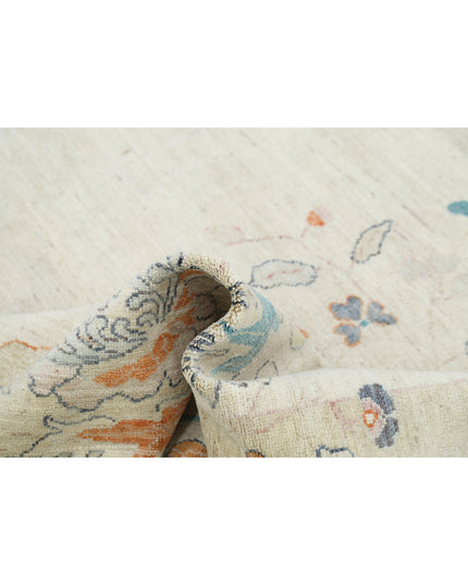 Chinese 8' 11" X 11' 11" Hand Knotted Wool Rug 8' 11" X 11' 11" (272 X 363) / Gold / Wool