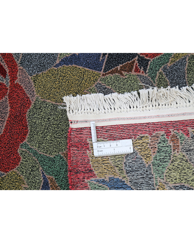 Floral 6' 0" X 9' 0" Hand Knotted Wool Rug 6' 0" X 9' 0" (183 X 274) / Blue / Wool