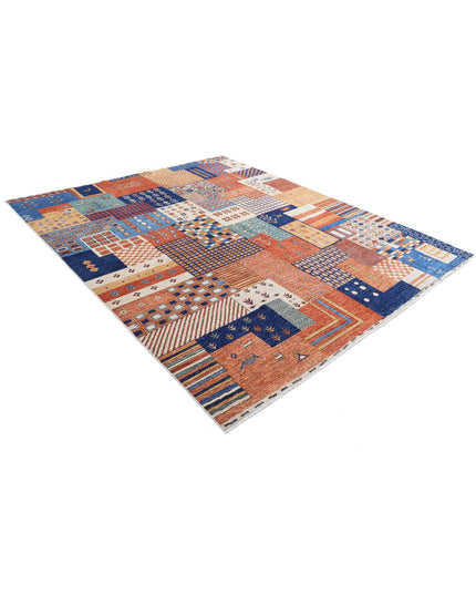 Gabbeh 8' 0" X 9' 8" Hand Knotted Wool Rug 8' 0" X 9' 8" (244 X 295) / Multi / Wool