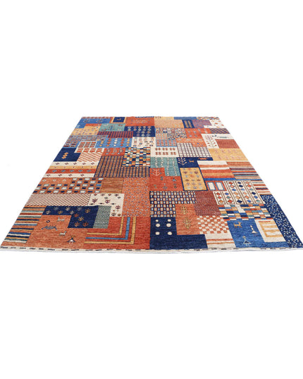 Gabbeh 8' 0" X 9' 8" Hand Knotted Wool Rug 8' 0" X 9' 8" (244 X 295) / Multi / Wool
