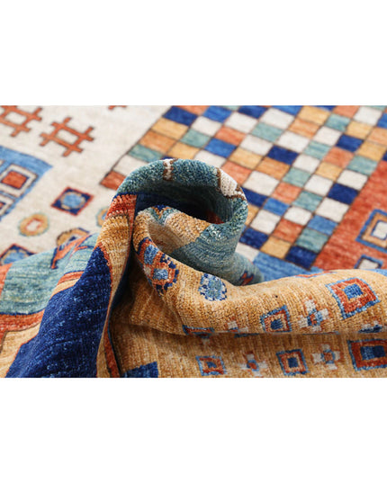 Gabbeh 8' 0" X 9' 8" Hand Knotted Wool Rug 8' 0" X 9' 8" (244 X 295) / Multi / Wool