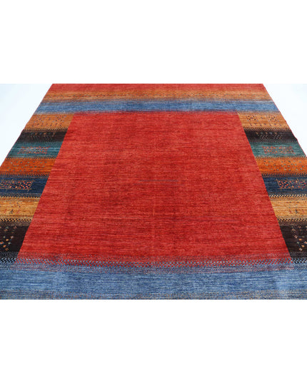 Gabbeh 8' 4" X 9' 7" Hand Knotted Wool Rug 8' 4" X 9' 7" (254 X 292) / Multi / Wool