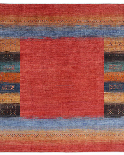 Gabbeh 8' 4" X 9' 7" Hand Knotted Wool Rug 8' 4" X 9' 7" (254 X 292) / Multi / Wool