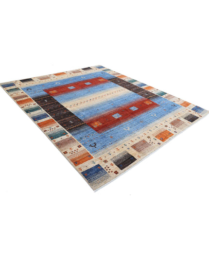 Gabbeh 8' 2" X 9' 6" Hand Knotted Wool Rug 8' 2" X 9' 6" (249 X 290) / Multi / Wool