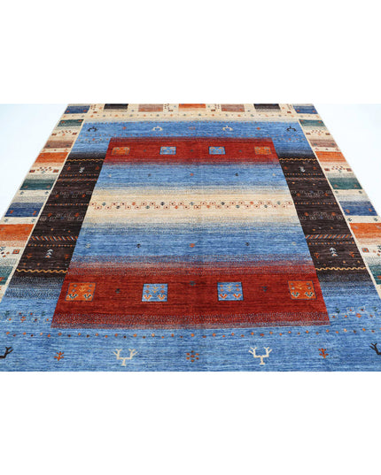 Gabbeh 8' 2" X 9' 6" Hand Knotted Wool Rug 8' 2" X 9' 6" (249 X 290) / Multi / Wool