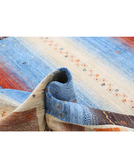 Gabbeh 8' 2" X 9' 6" Hand Knotted Wool Rug 8' 2" X 9' 6" (249 X 290) / Multi / Wool