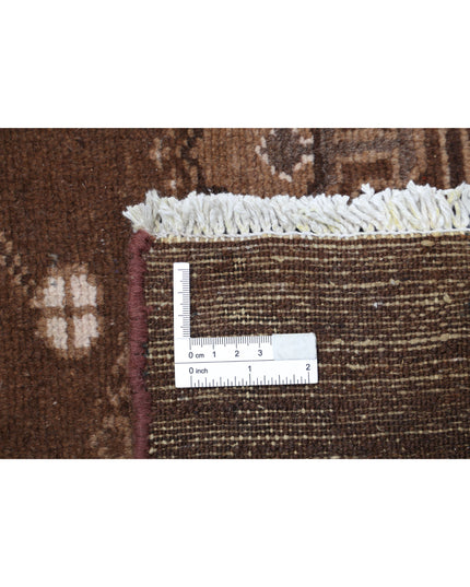 Gabbeh 4' 9" X 9' 0" Hand Knotted Wool Rug 4' 9" X 9' 0" (145 X 274) / Brown / Wool