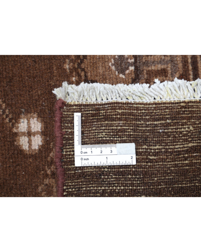 Gabbeh 4' 9" X 9' 0" Hand Knotted Wool Rug 4' 9" X 9' 0" (145 X 274) / Brown / Wool