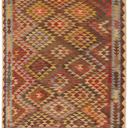 Hamadan 4' 10" X 9' 3" Hand Knotted Wool Rug 4' 10" X 9' 3" (147 X 282) / Blue / Wool