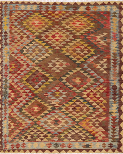 Hamadan 4' 10" X 9' 3" Hand Knotted Wool Rug 4' 10" X 9' 3" (147 X 282) / Blue / Wool