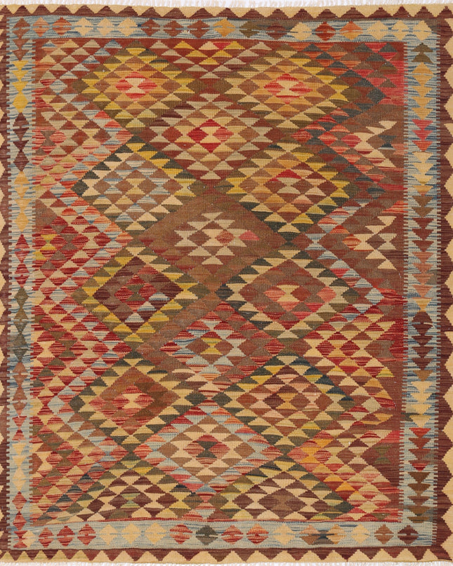 Hamadan 4' 10" X 9' 3" Hand Knotted Wool Rug 4' 10" X 9' 3" (147 X 282) / Blue / Wool