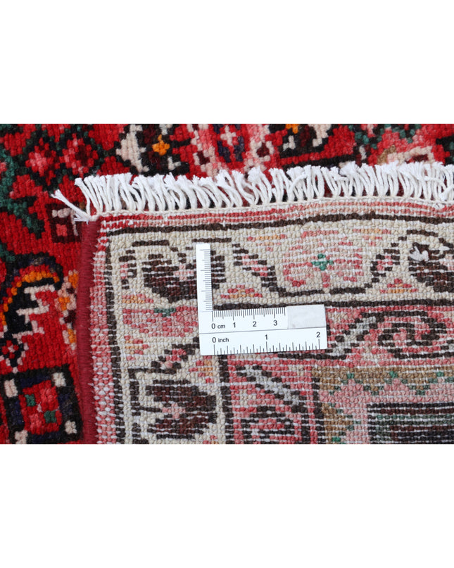 Hamadan 11' 1" X 14' 10" Hand Knotted Wool Rug 11' 1" X 14' 10" (338 X 452) / Red / Wool