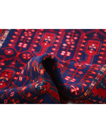 Hamadan 3' 4" X 10' 0" Hand Knotted Wool Rug 3' 4" X 10' 0" (101 X 305) / Blue / Wool