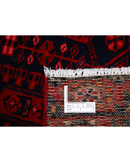 Hamadan 3' 4" X 10' 0" Hand Knotted Wool Rug 3' 4" X 10' 0" (101 X 305) / Blue / Wool